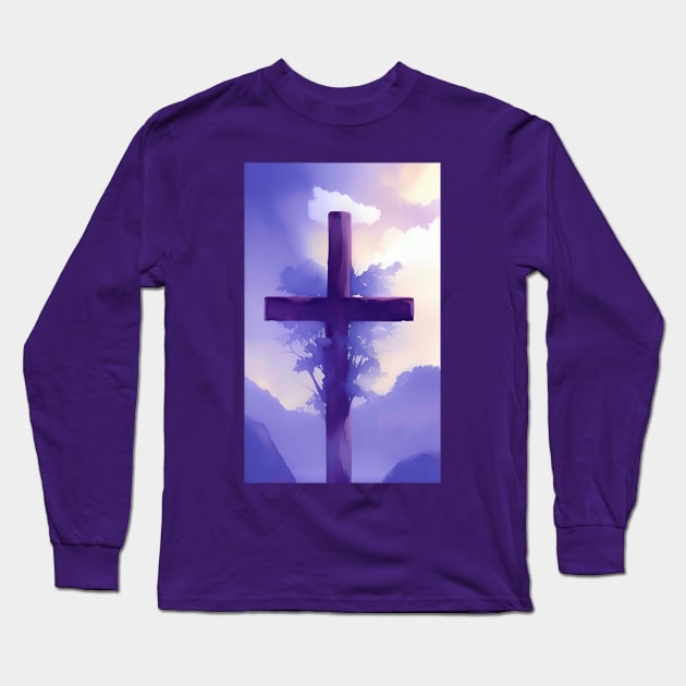 Cross artwork Long Sleeve T-Shirt by Gaspar Avila